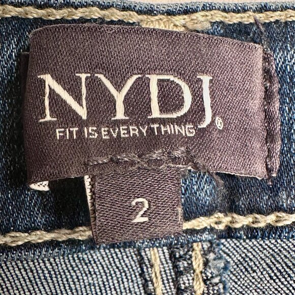 NYDJ Women's Teresa Wide Leg Jean Size 2 Blue Lift X Tuck Technology Very Soft - Picture 4 of 14